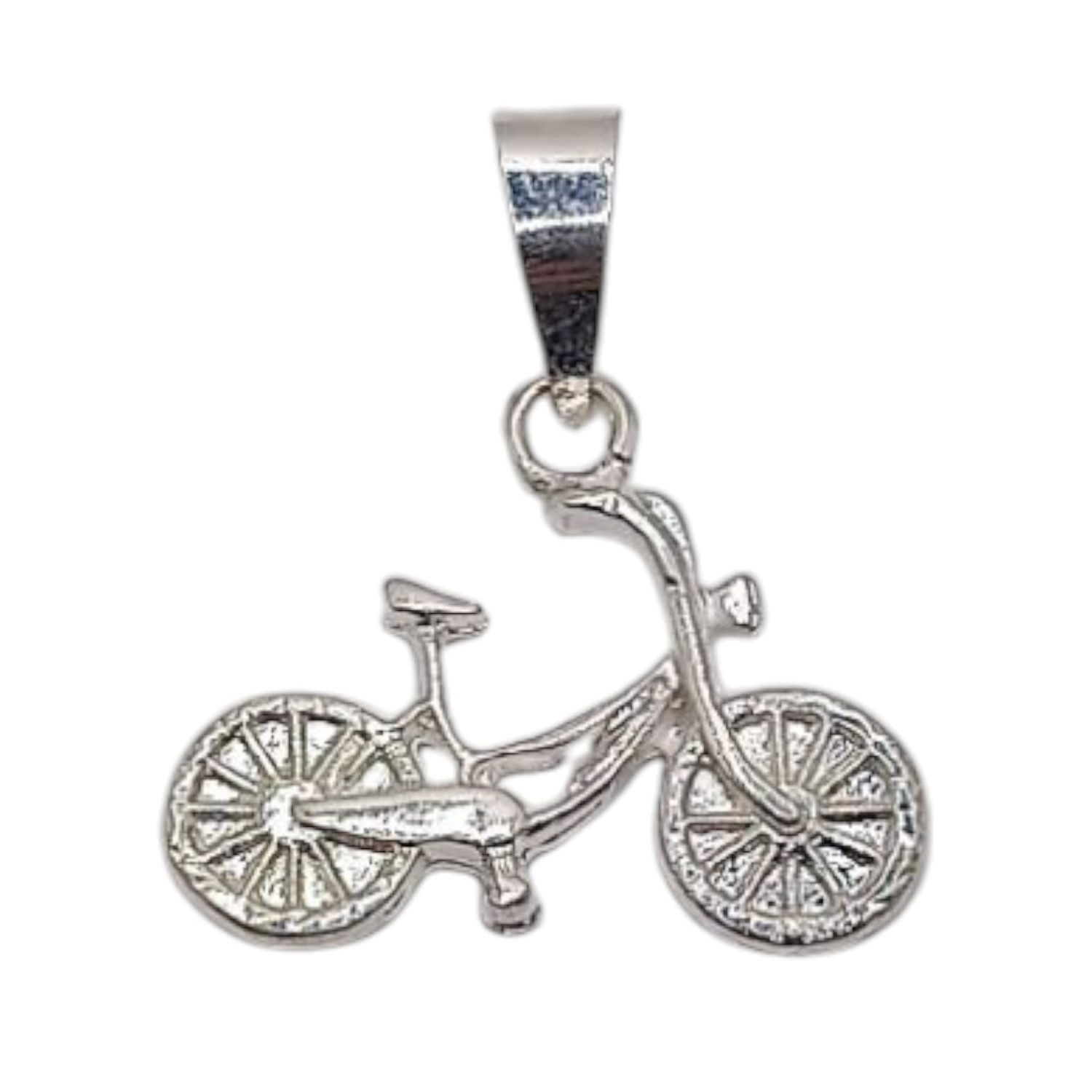 DIJE DE BICICLETA 1&quot; PLATA .925
