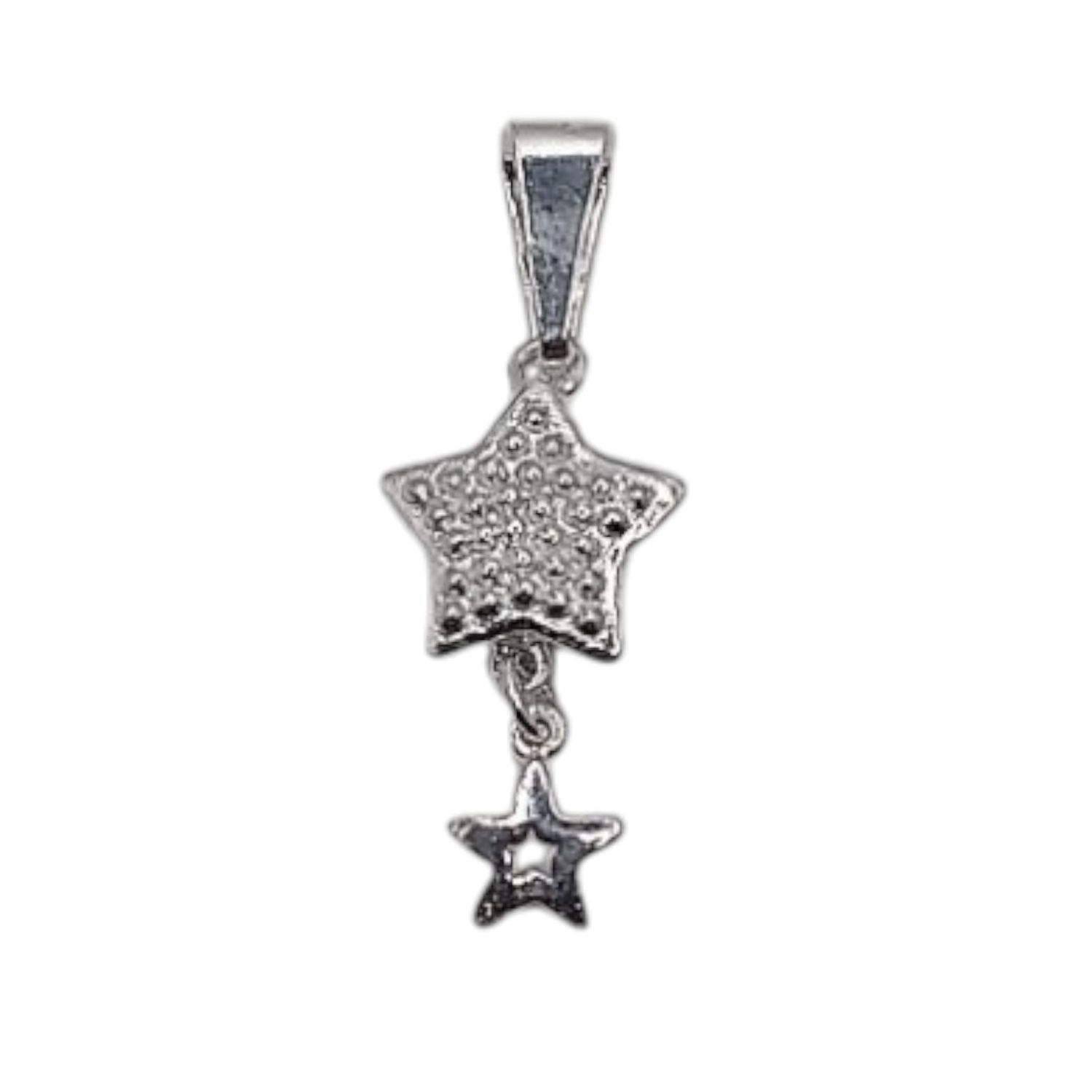 DIJE ESTRELLA MICROPAVE  2. CM  PLATA .925