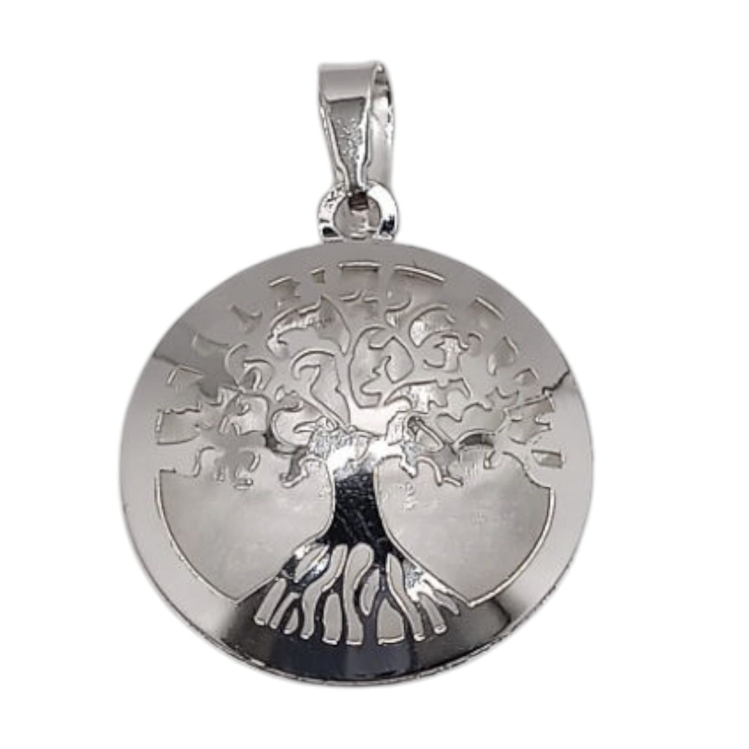 DIJE LASER ARBOL DE LA VIDA 2.5 CM . PLATA .925