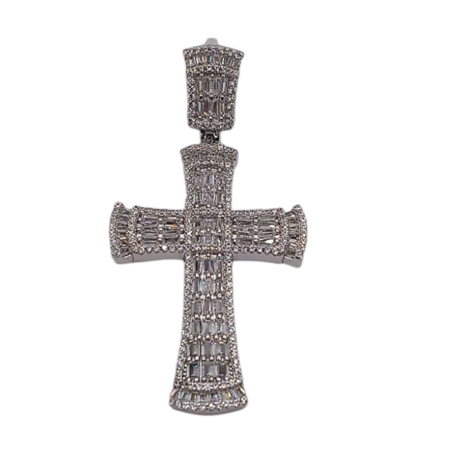 Dije Cruz Micropabe Marquiz PMide 6cm Plata 925