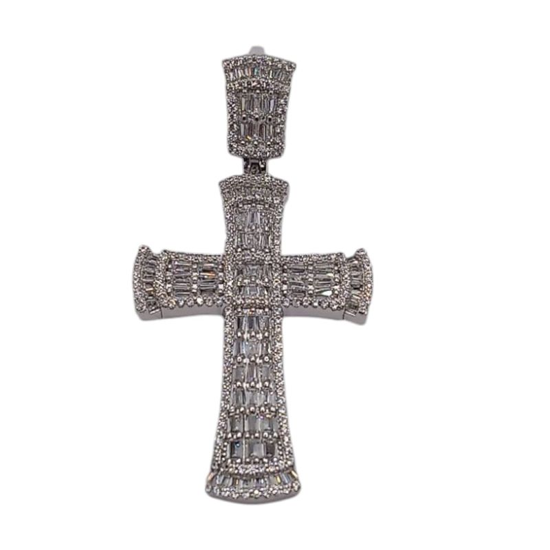 Dije Cruz Micropabe Marquiz PMide 6cm Plata 925