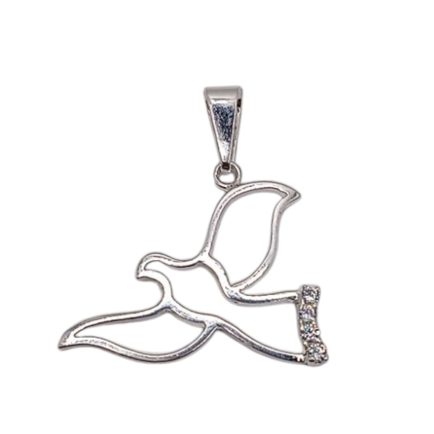 Dije Paloma mide 2cm PLATA .925