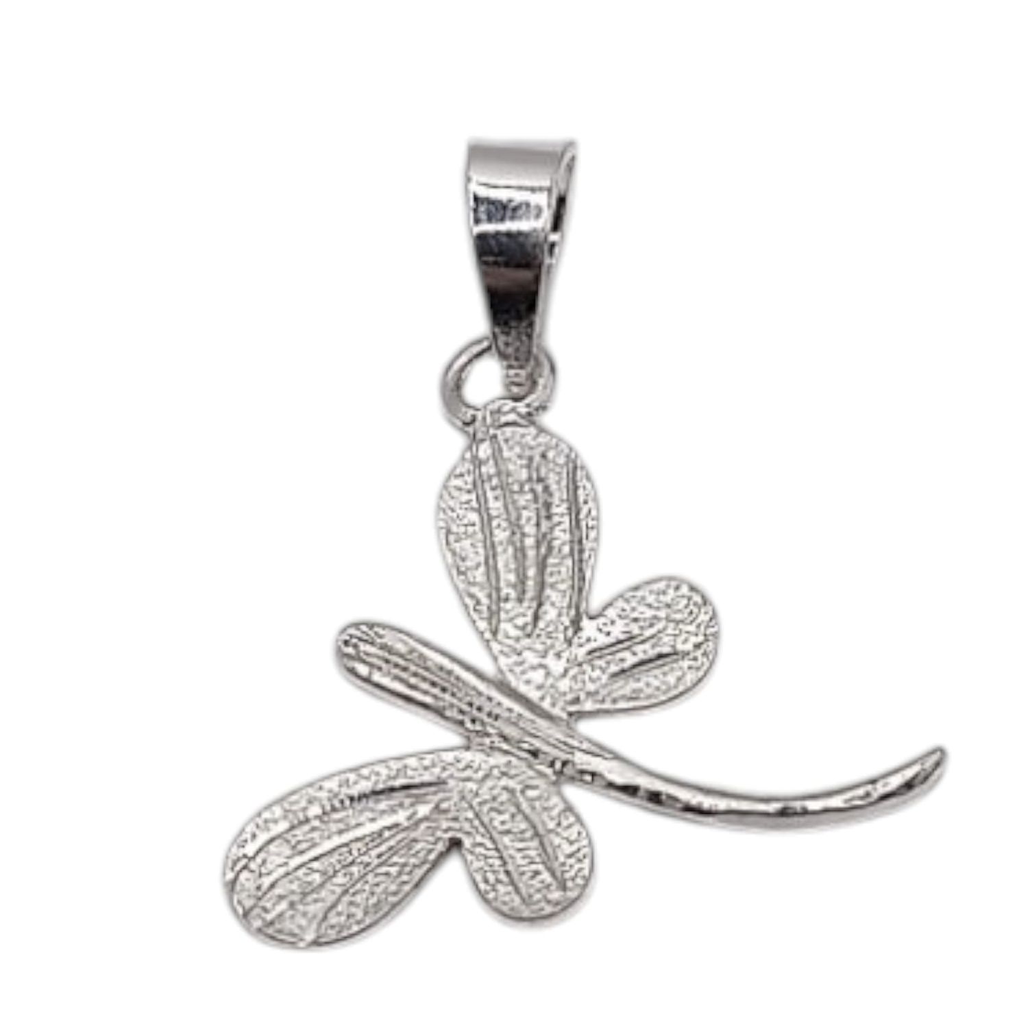 DIJE LIBELULA 3 CM LARGO TOTAL PLATA .925