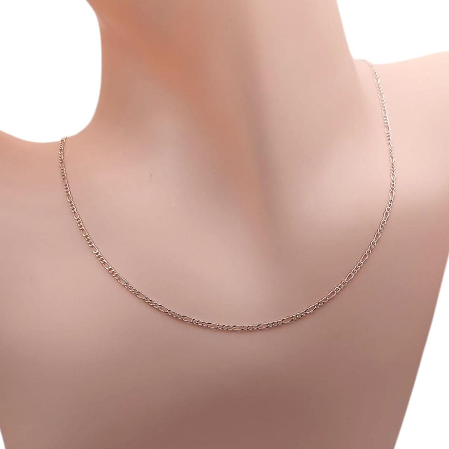 CADENA FIGARO 16&quot;  1.5 MM , PLATA .925