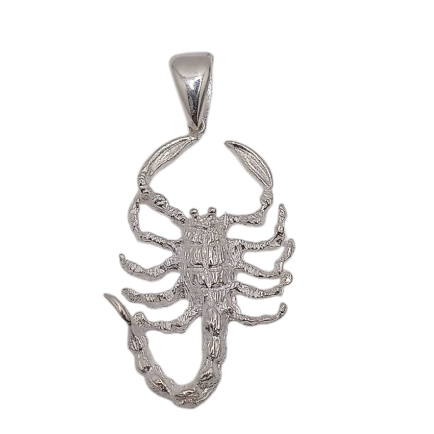 DIJE ALACRAN GDE 5.5 CM LARGO TOTAL PLATA .925