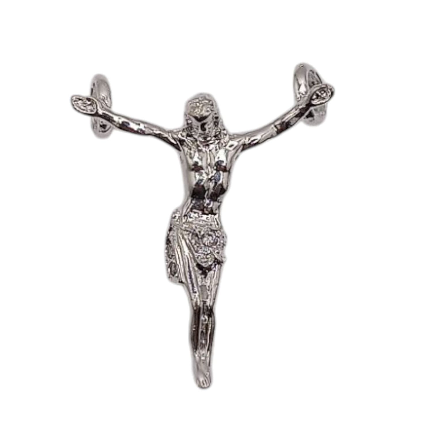 DIJE CRISTO OLIMPICO 4 CM, PLATA .925