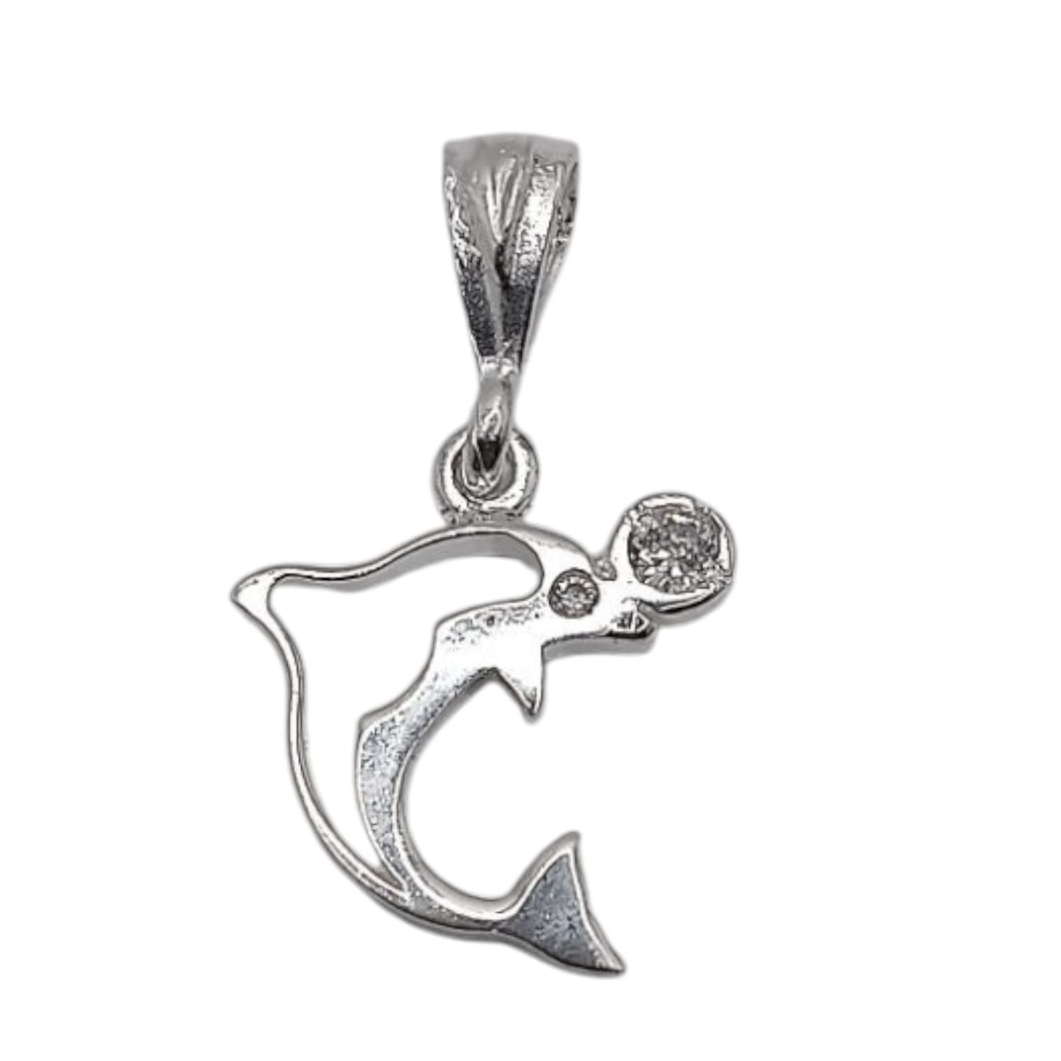 DIJE DELFIN 2 CM   PLATA .925