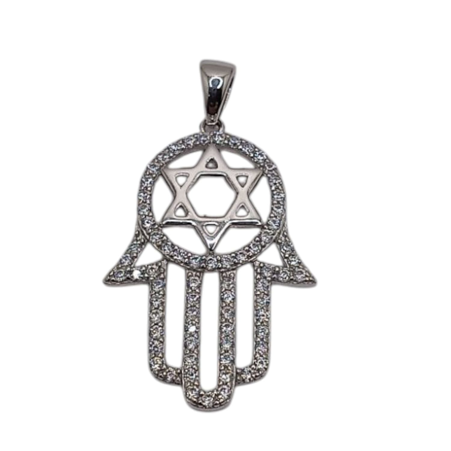 DIJE MANITA DE FATIMA MICROPABE PLATA .925