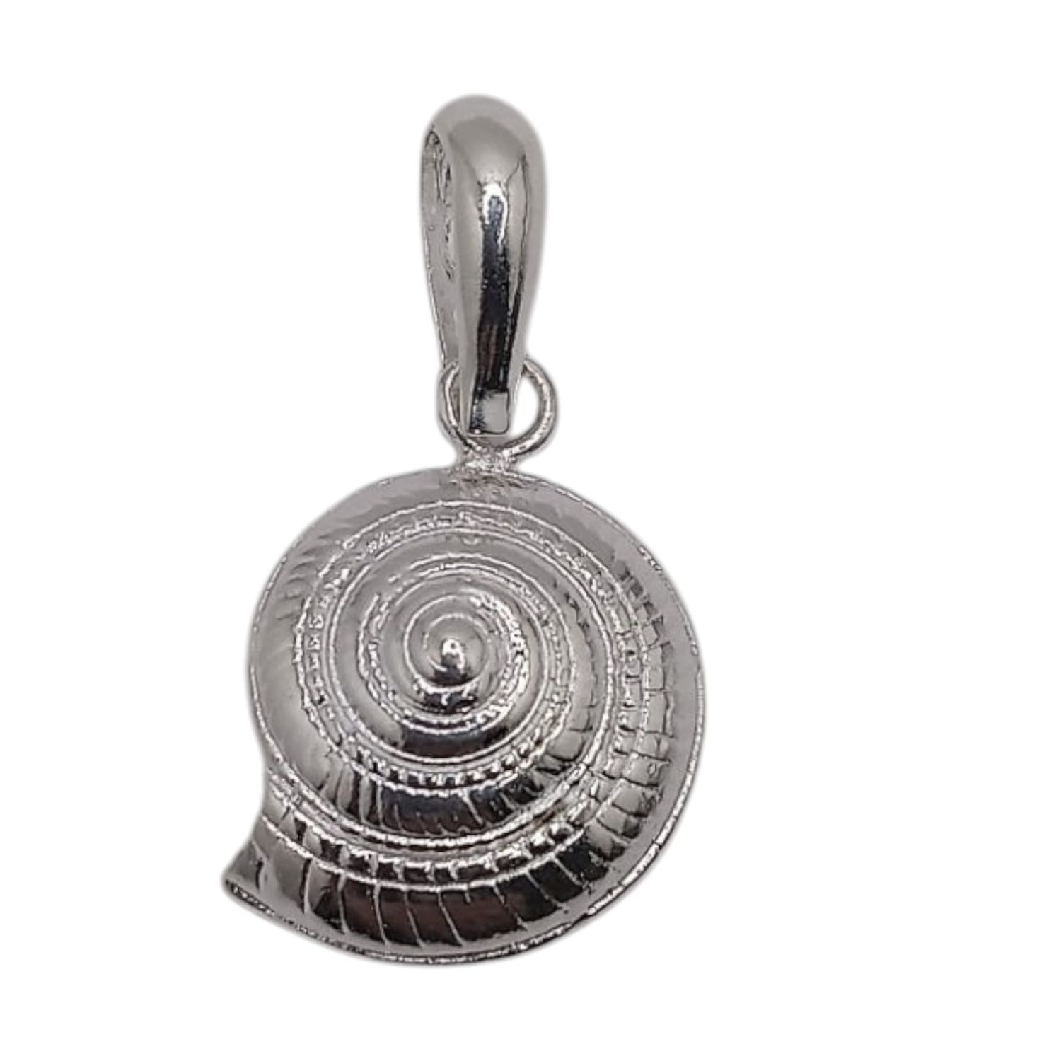 DIJE CARACOL 3.5 CM CON ASA PLATA .925