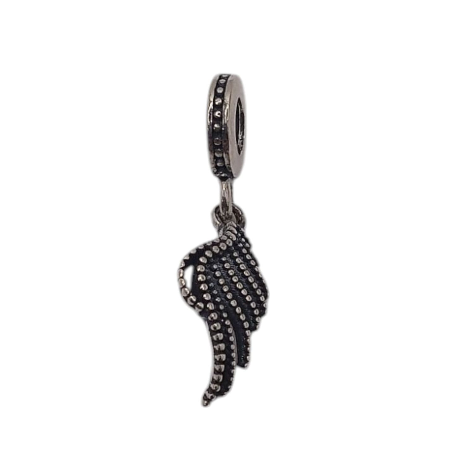 DIJE PARA PULSERA ALA DE ANGEL PLATA .925