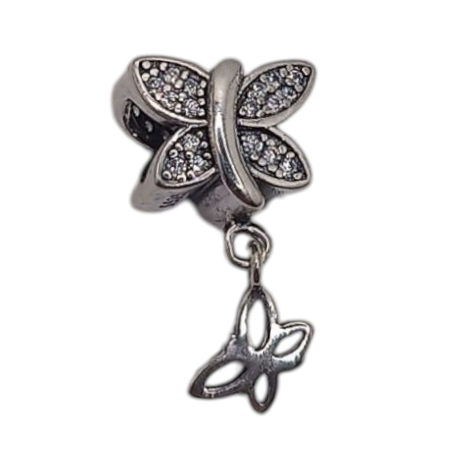 DIJE PARA PULSERA MARIPÓSA PLATA .925