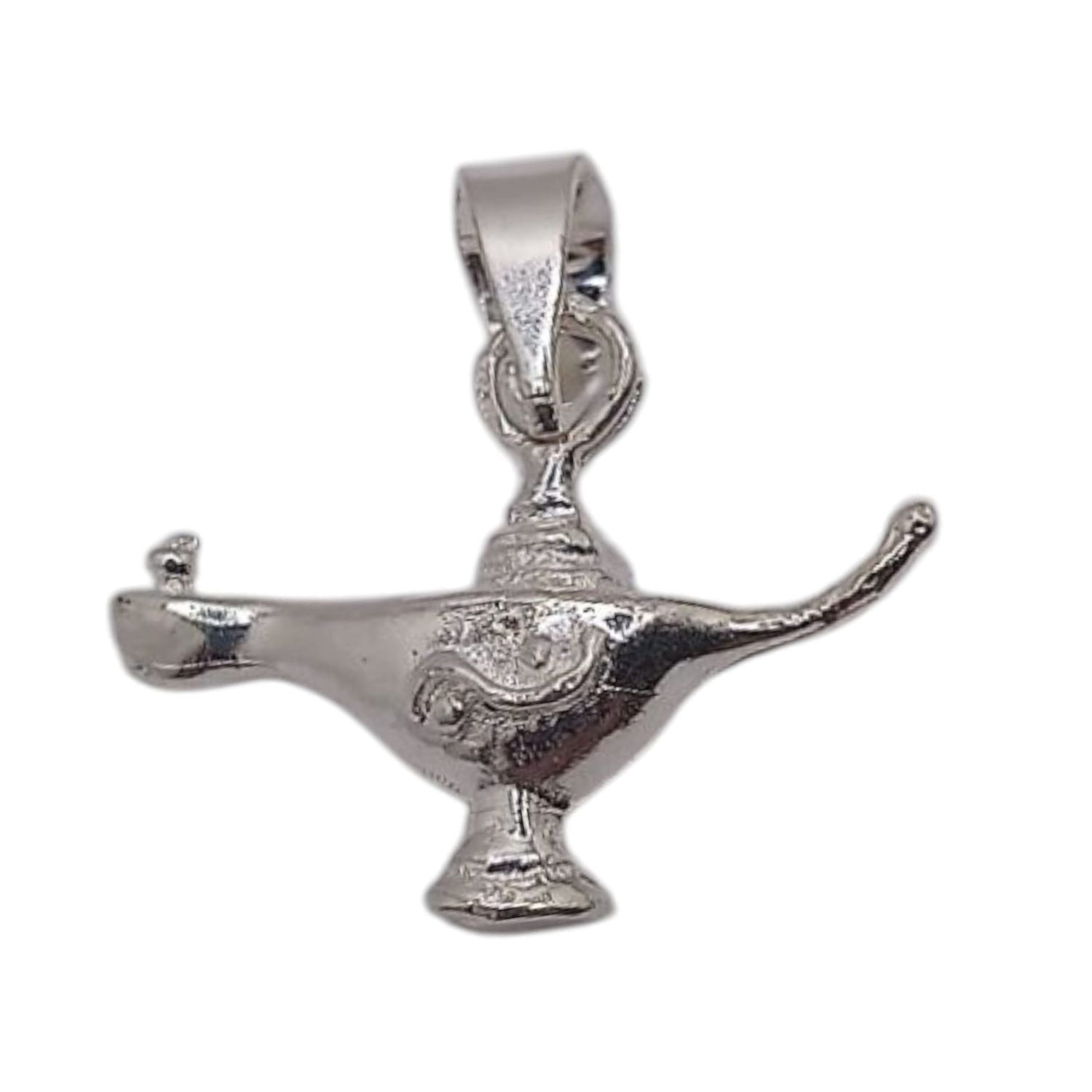 DIJE LAMPARA MAGICA 3D 2 CM, PLATA .925