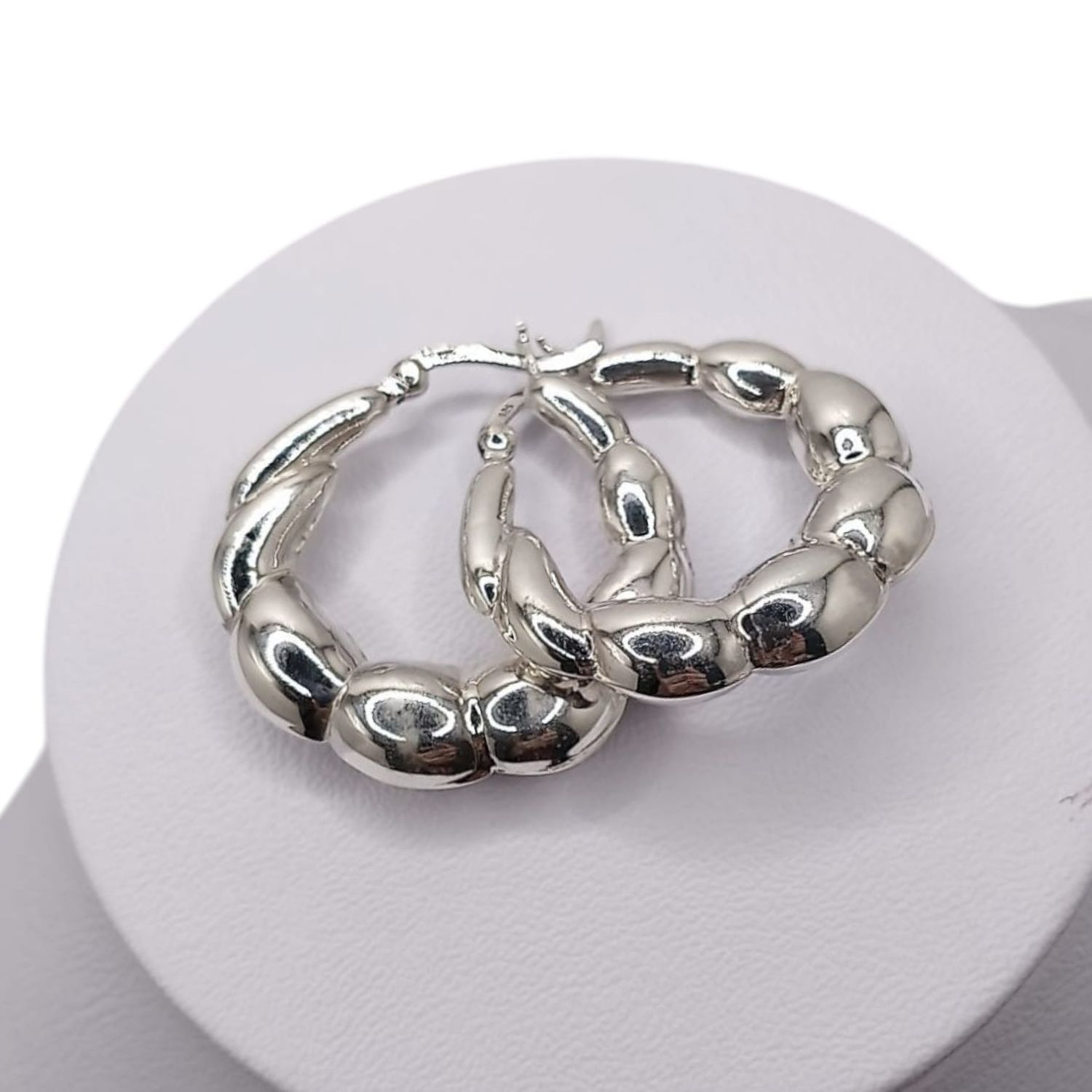 ARRACADA FANCY 3 CM, PLATA .925