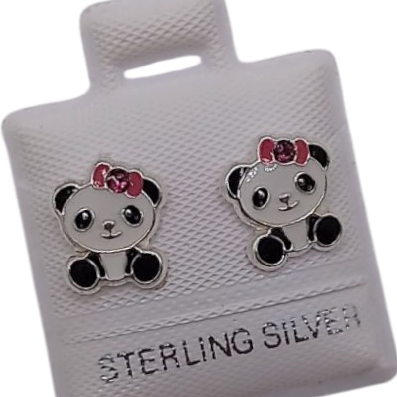 BROQUEL OSITA CON MOÑITO, BROCHE BOLITA, PLATA .925