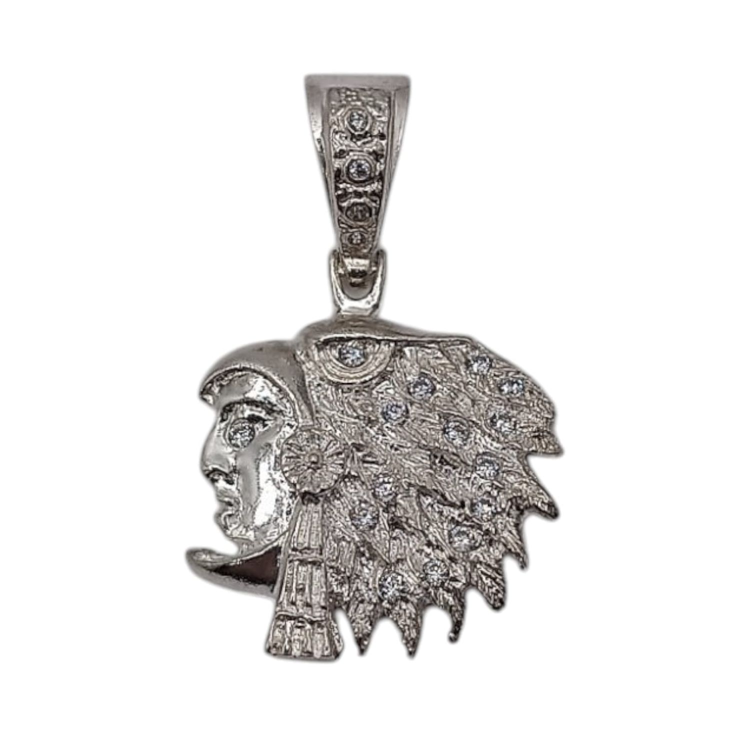 DIJE PENACHO  4.5 CM LARGO TOTAL PLATA .925