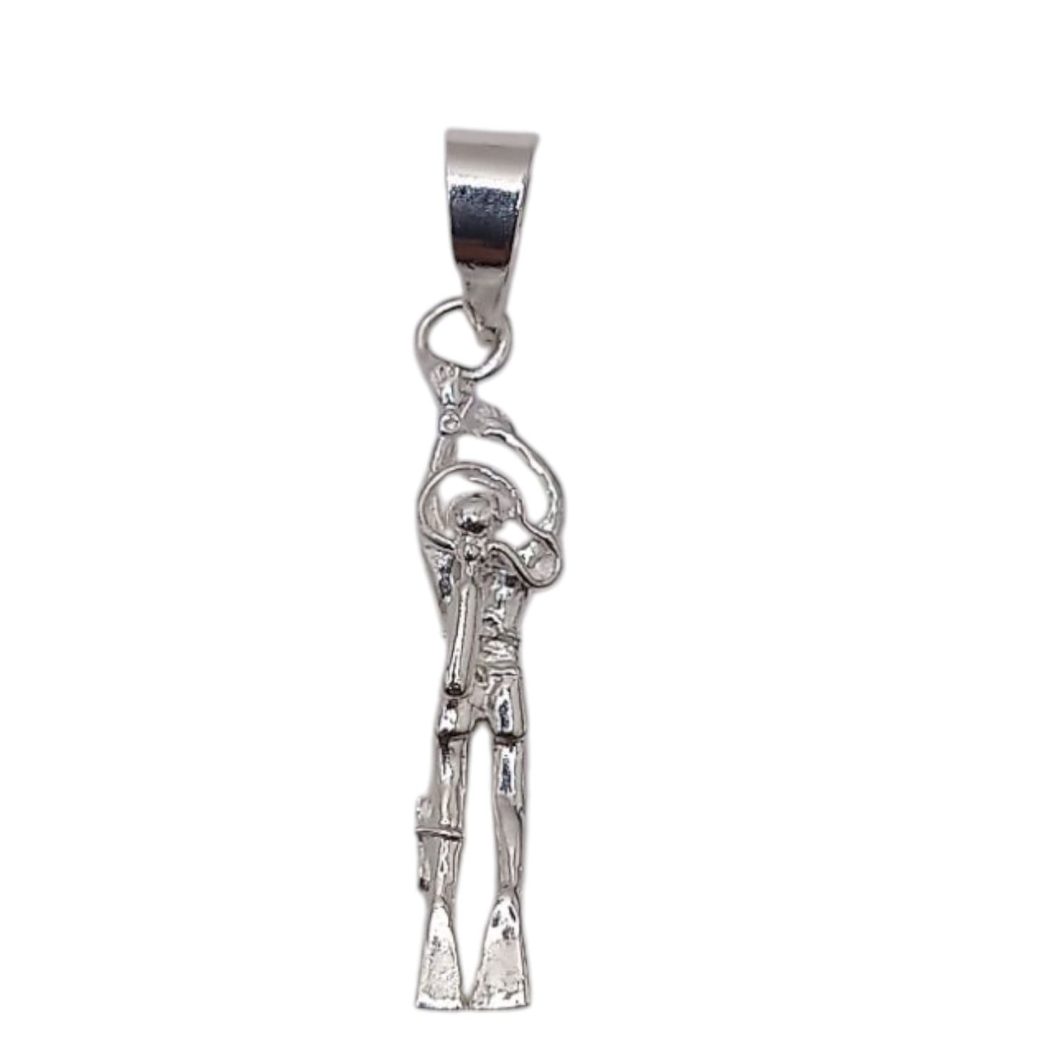 DIJE BUZO 3 CM LARGO PLATA .925