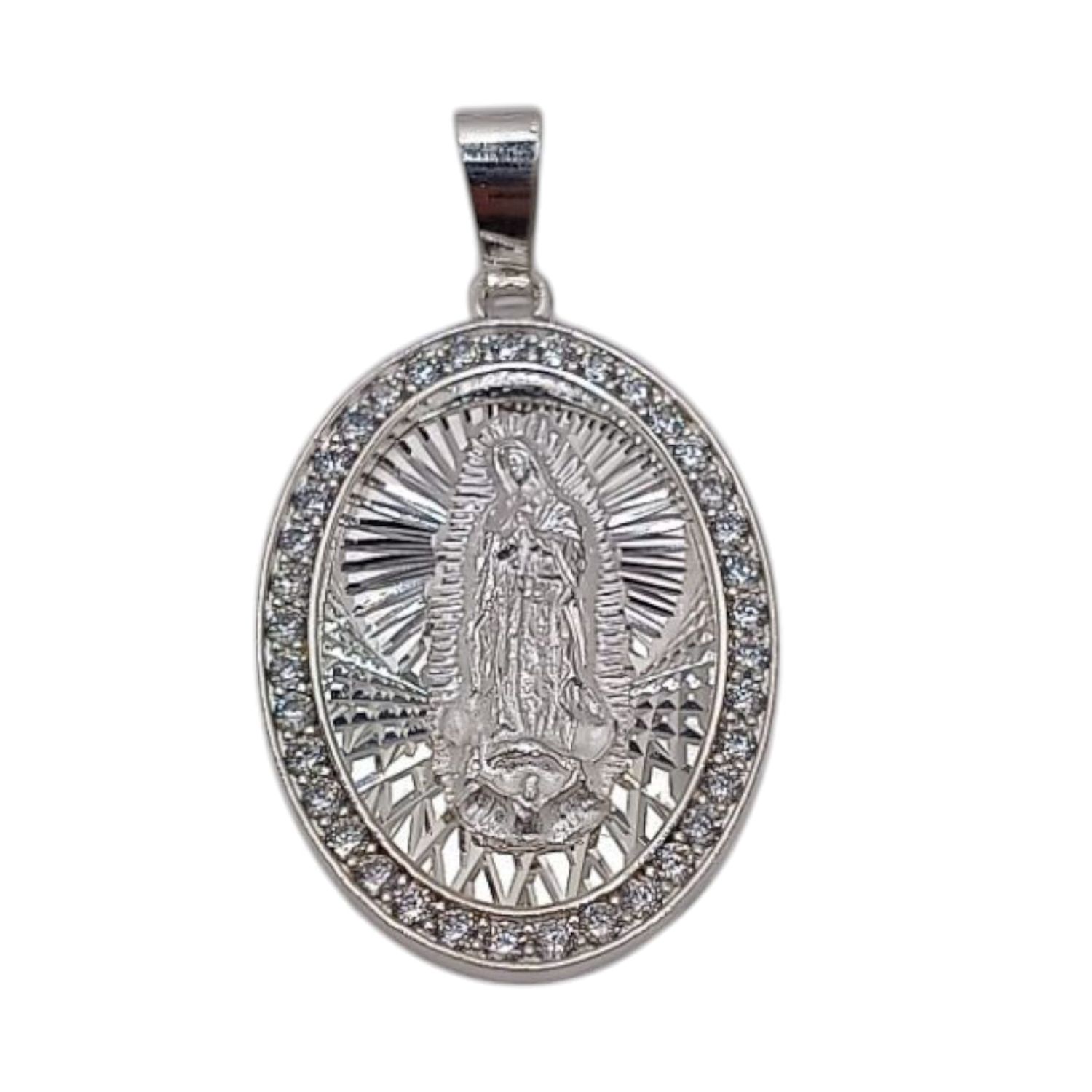 MEDALLA V DE GPE DIAMANTADA PLATA .925