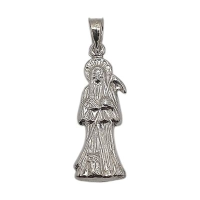 DIJE SANTA MUERTE 3 CM PLATA .925