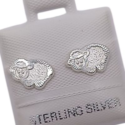 BROQUEL OVEJA, BROCHE BOLITA  PLATA .925