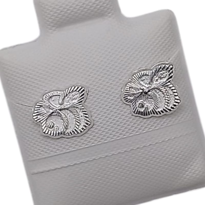 BROQUEL ABEJA BOLITA ATRAS  PLATA .925
