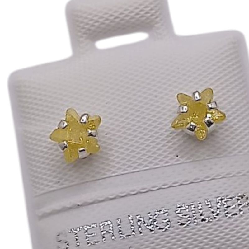 BROQUEL ESTRELLA ICE 5 mm  PLATA .925