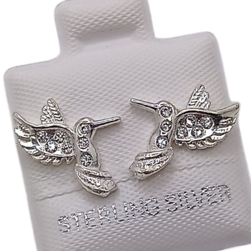 BROQUEL COLIBRI BROCHE MARIPOSA PLATA .925