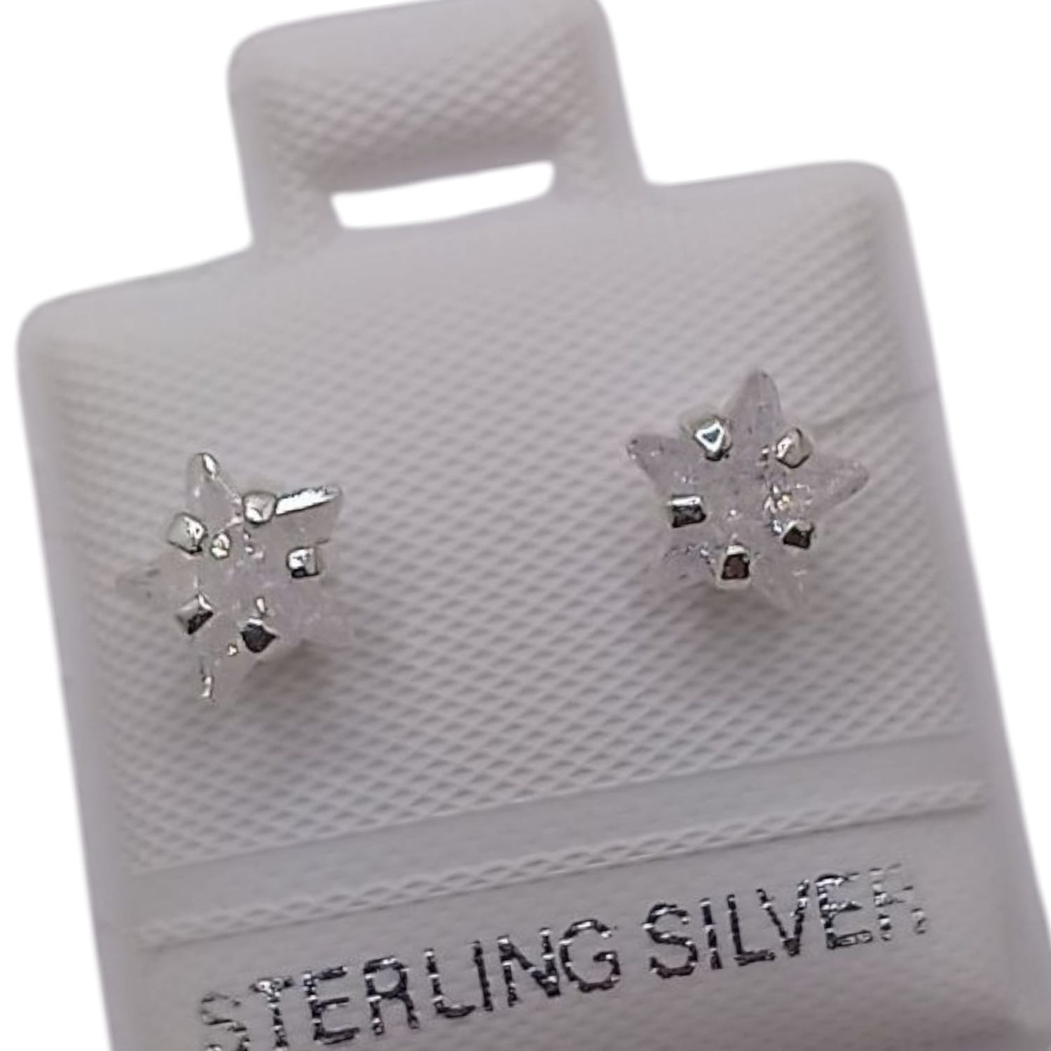 BROQUEL ESTRELLA ICE 6 MM  PLATA .925
