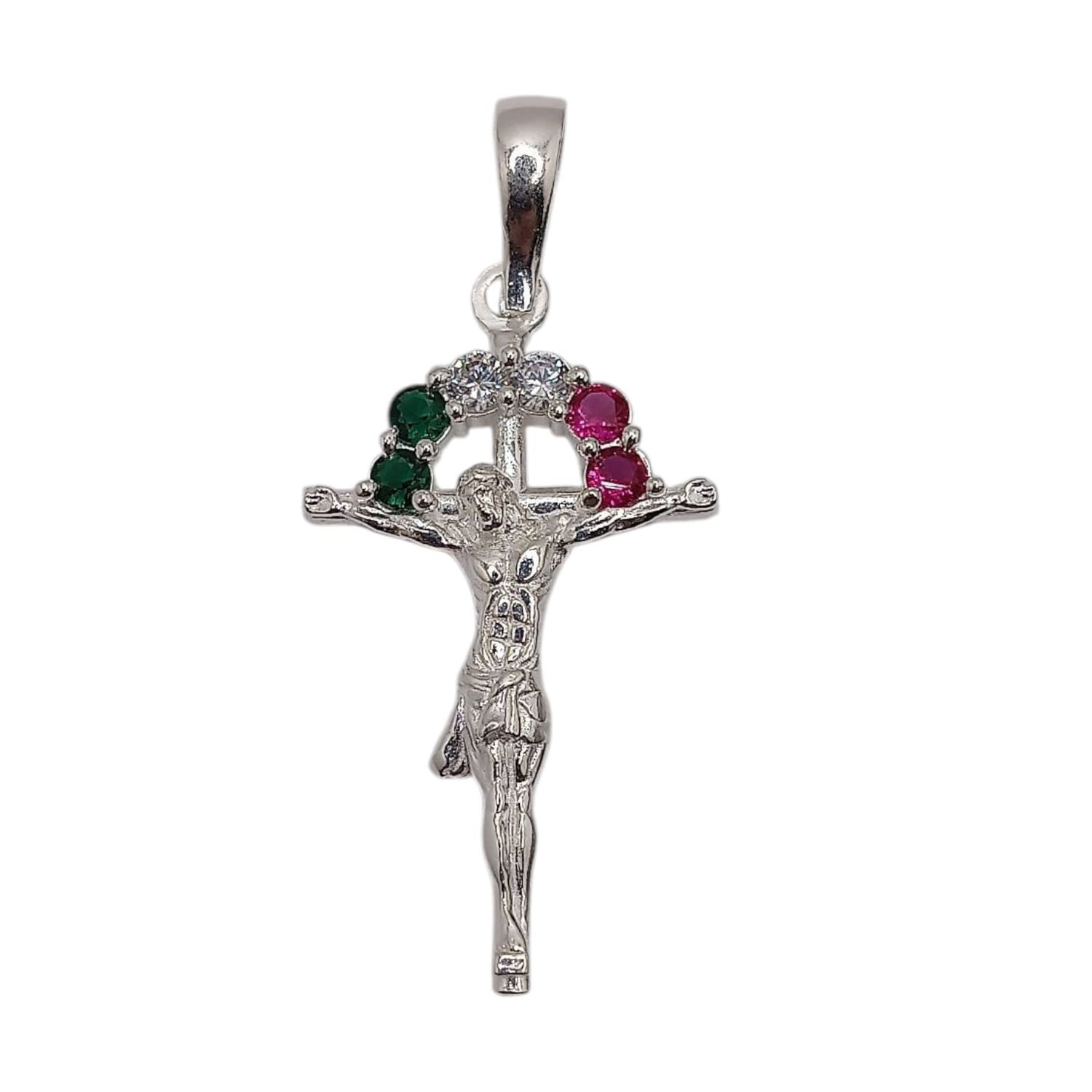 CRISTO BANDERA 4 CM PLATA .925 PLATA .925