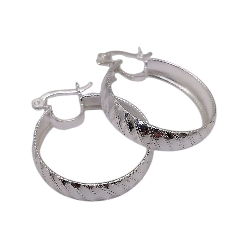ARRACAD SUPER DIAMANTADA 3 CM,  6 MM ANCHO PLATA .925