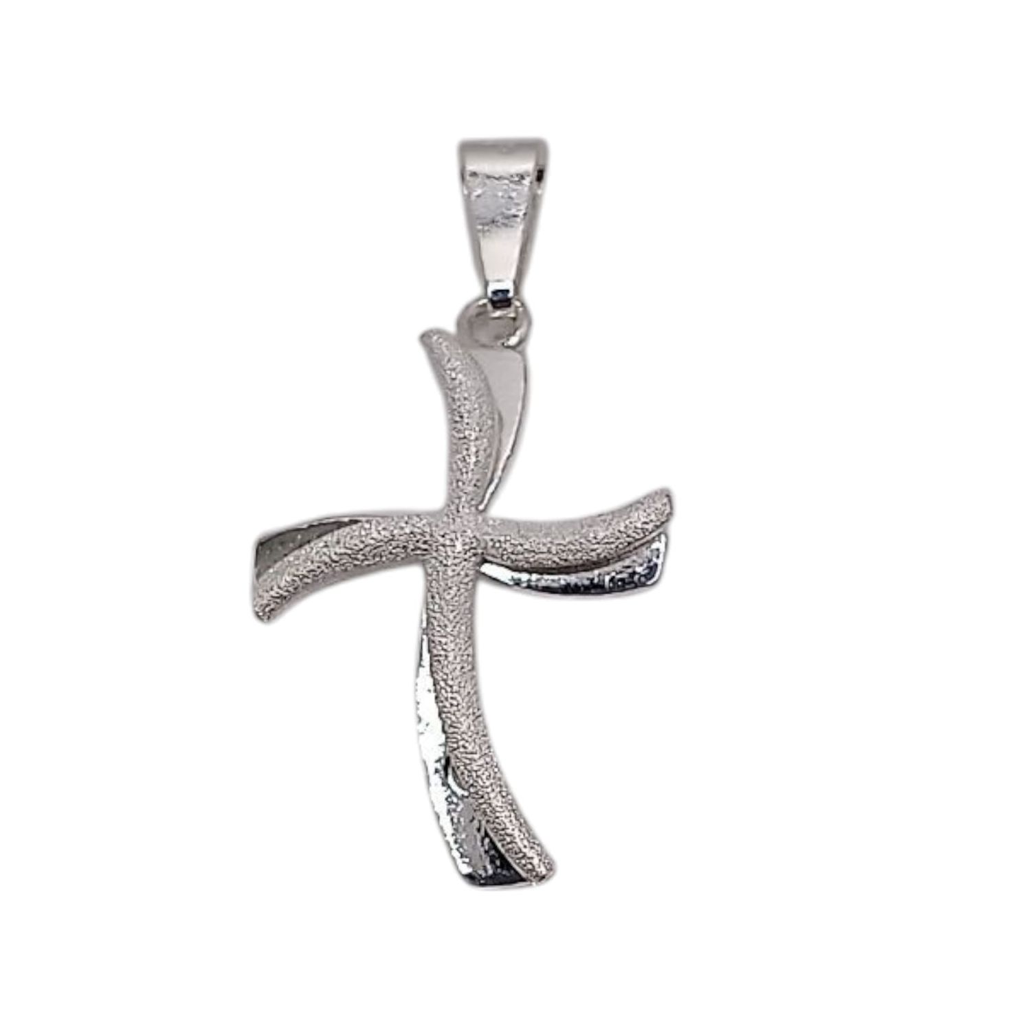 DIJE CRUZ FANCY 3 CM PLATA .925