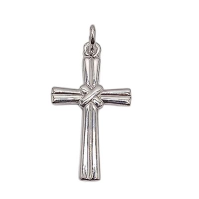 DDIJE CRUZ FANCY ULTRA BRILLOSA  3 CM  PLATA .925