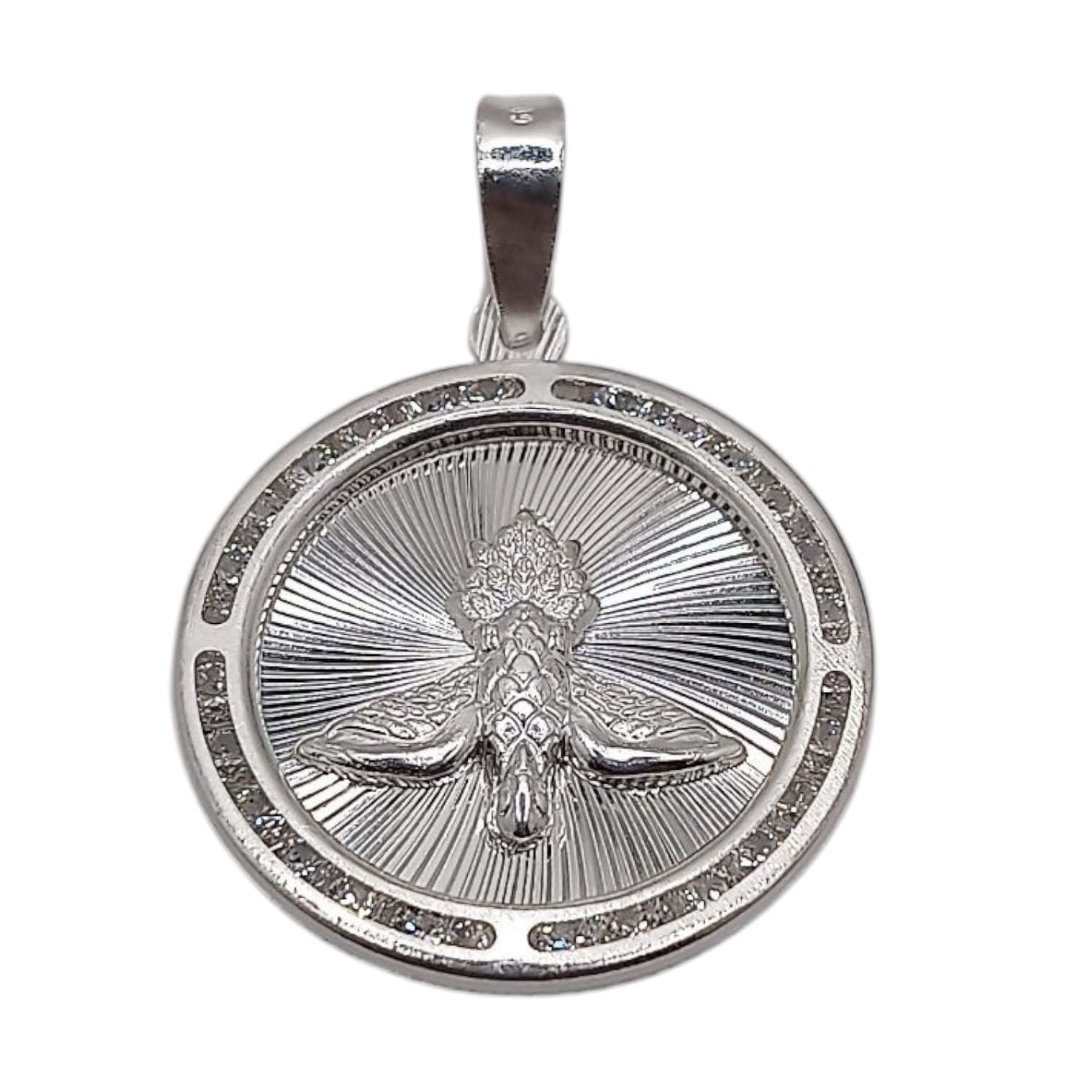 MEDALLA DEL ESPIRITU SANTO 2.5 CM PLATA .925