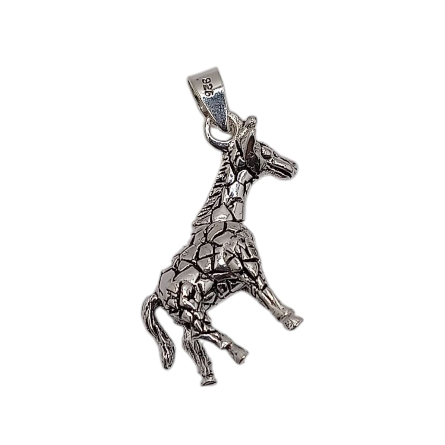 DIJE JIRAFA MOVIBLE TAI 3 CM PLATA .925