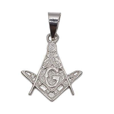 DIJE LISO MAZON 3  CM CON ASA PLATA .925