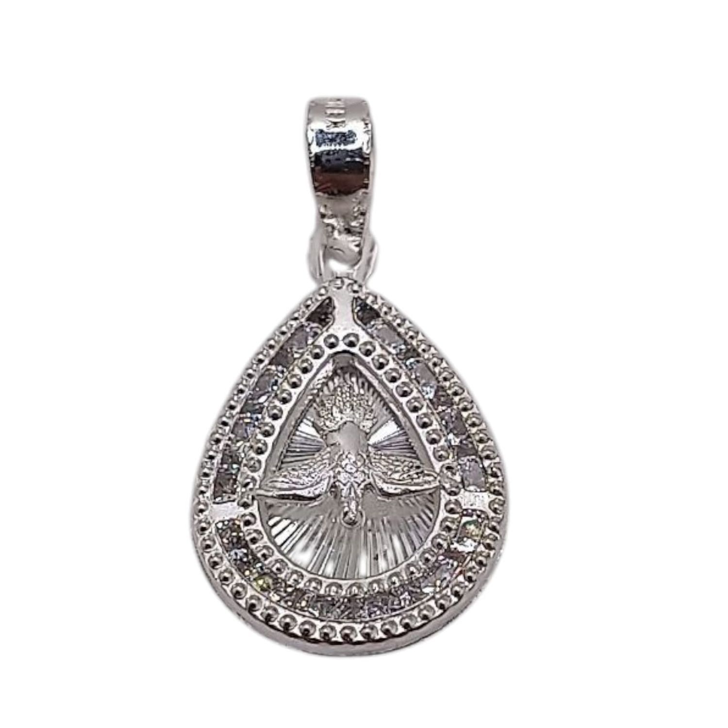 MEDALLA ESPIRITU SANTO 2.5CM PLATA .92