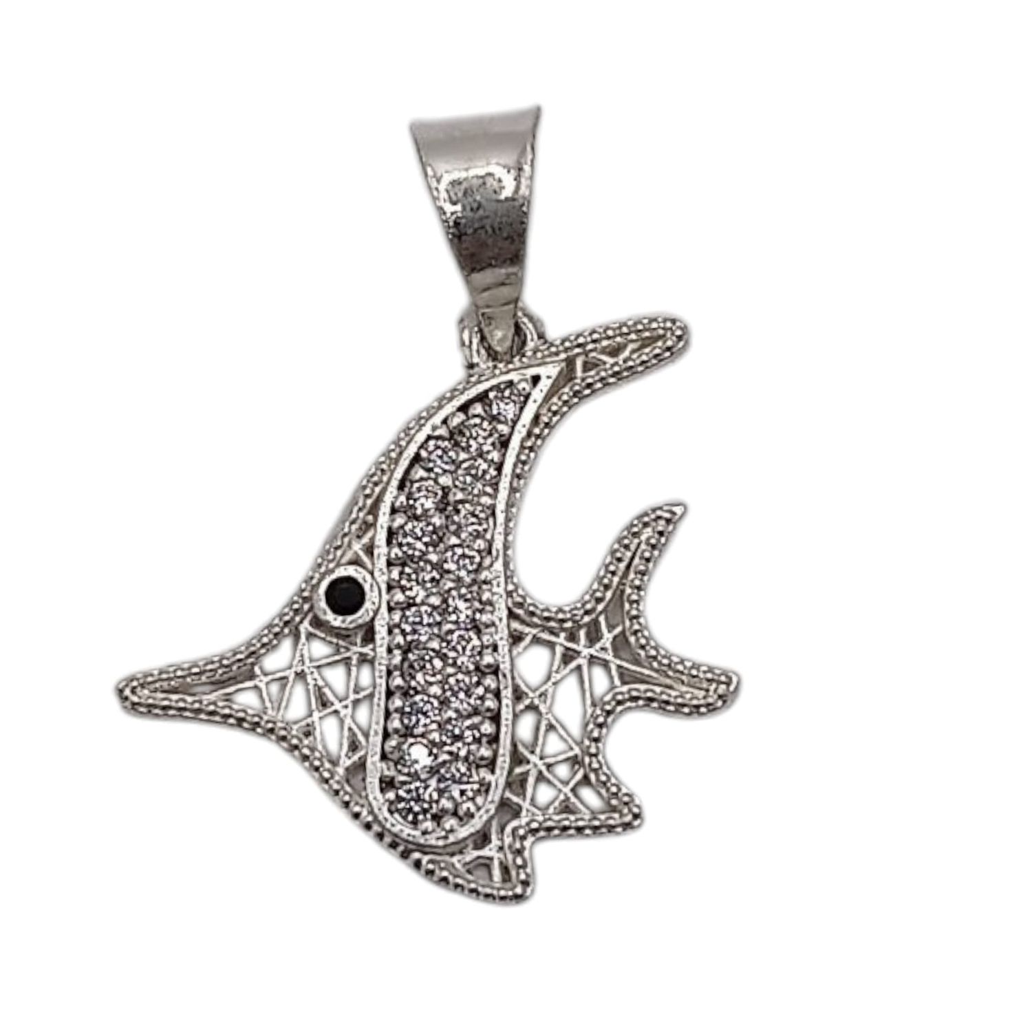 DIJE PEZ ANGEL  PLATA .925 PLATA .925