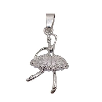 DIJE BAILARINA 3.5 CM  PLATA .925