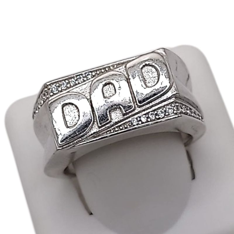 ANILLO FANCY DAD # 11 PLATA .925
