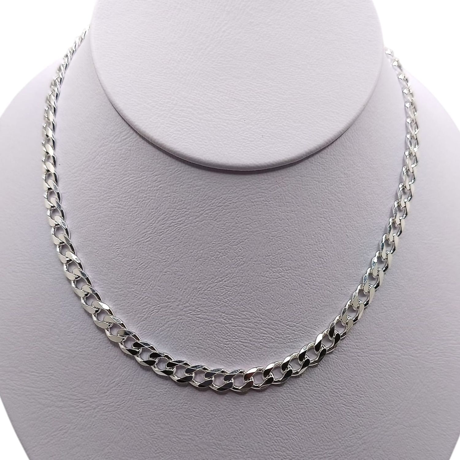 CADENA CUBANA 6MM  24&quot; PLATA .925