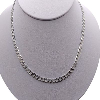 CADENA CUBANA  26"  5 MM , PLATA .925