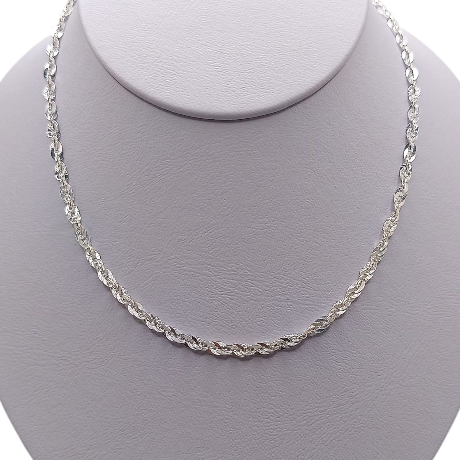 CADENA SOGA, 18&quot; 3.5 MM PLATA .925