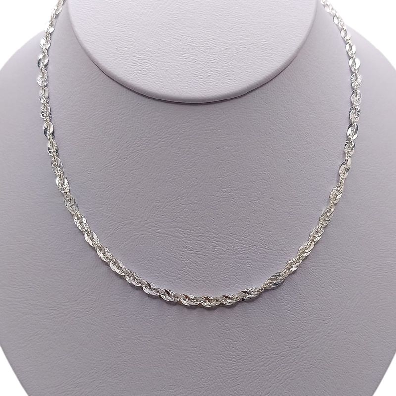 CADENA SOGA, 18" 3.5 MM PLATA .925