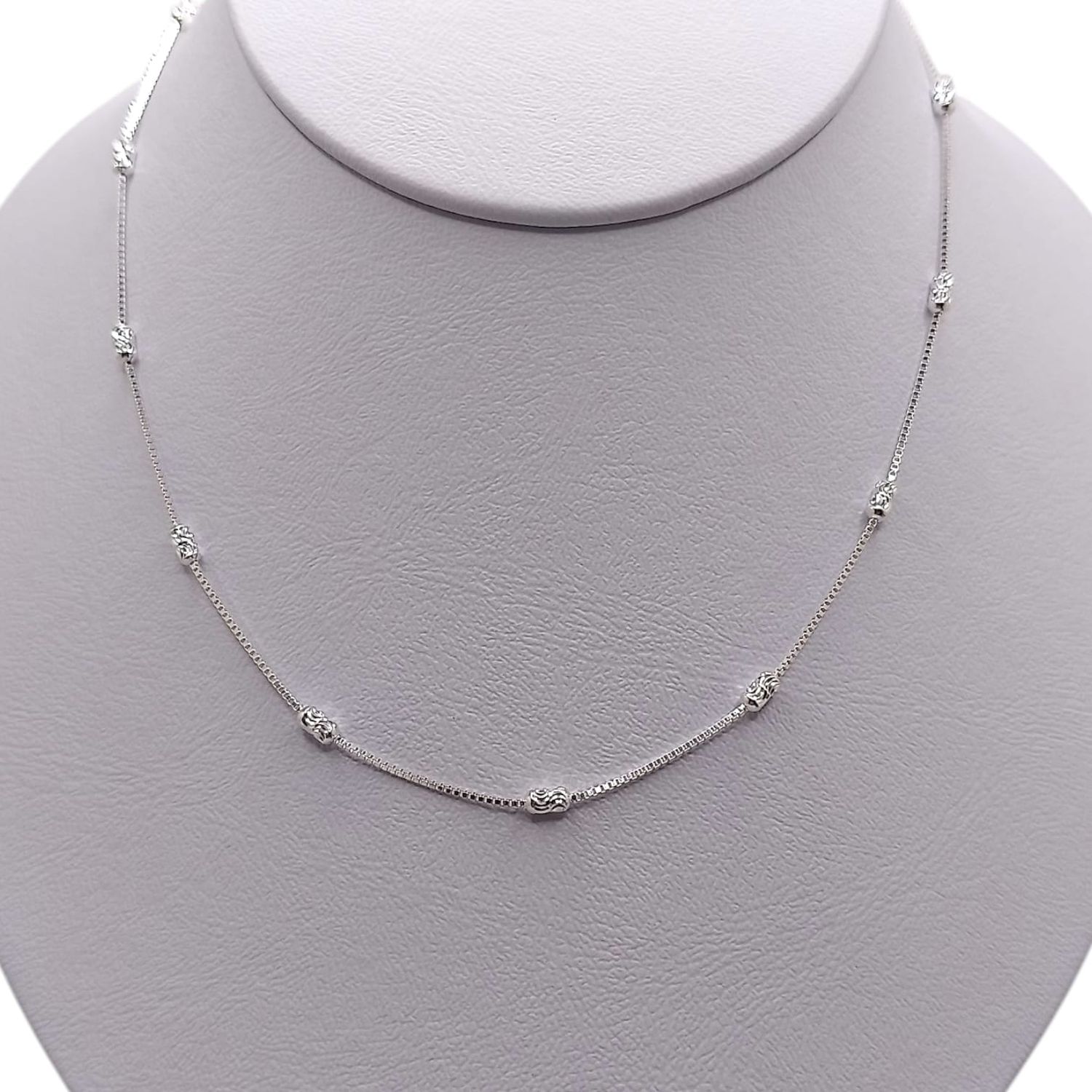 CADENA BARRIL FANCY 20&quot; 2 MM, PLATA .925