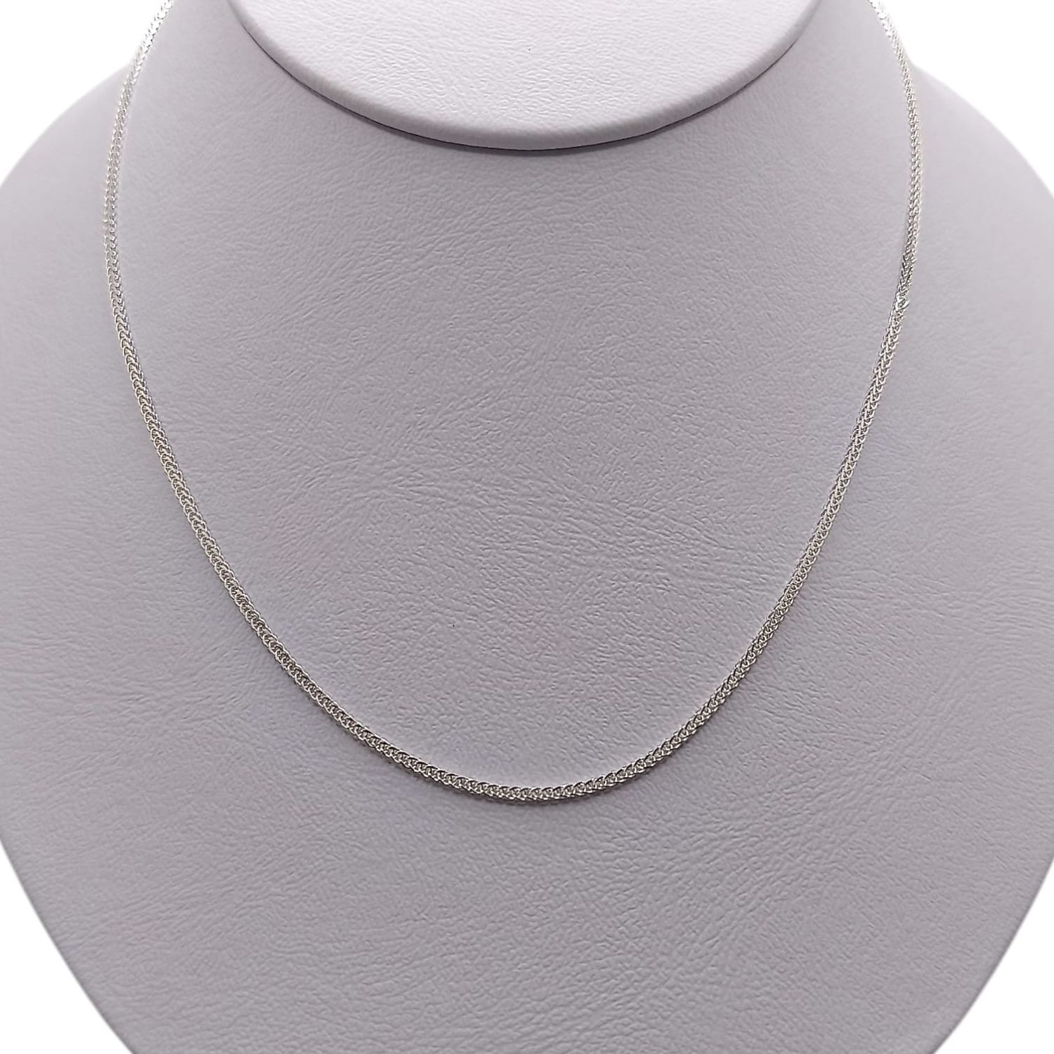 CADENA CUBICA 15&quot;  1 MM, PLATA .925