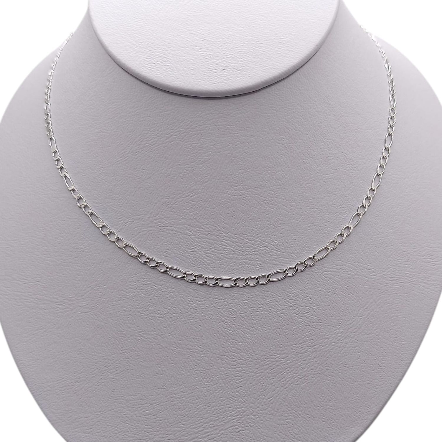 CADENA FIGARO 20&quot; 3MM, PLATA .925