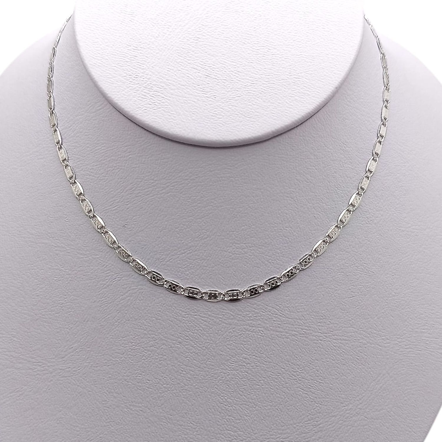 CADENA VAL DIAMANTADA 20&quot; 3 MM, PLATA .925