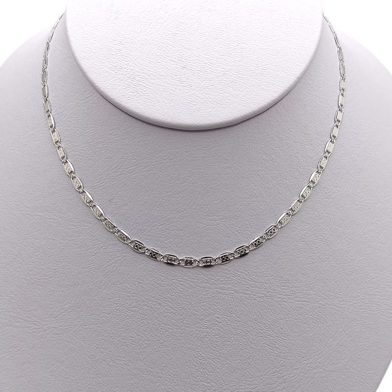 CADENA VAL DIAMANTADA 20" 3 MM, PLATA .925