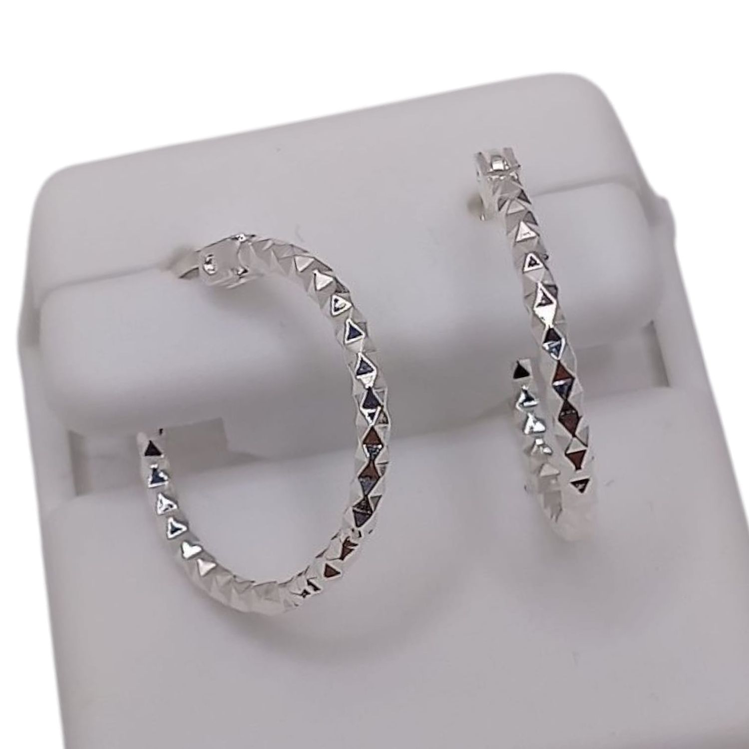 ARRACADA FANCY 2 CM PLATA .925