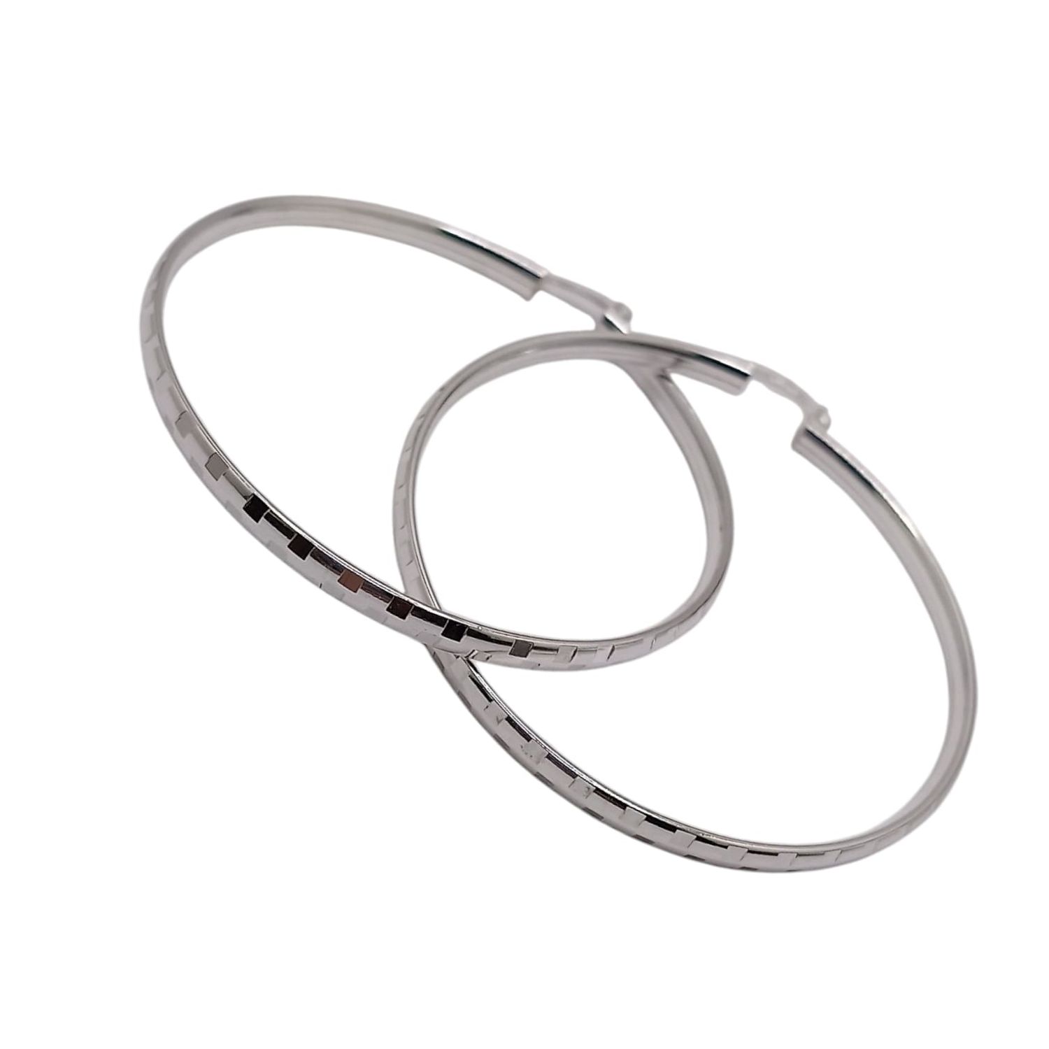 ARRACADA GRECAS 6.5 CM, PLATA .925