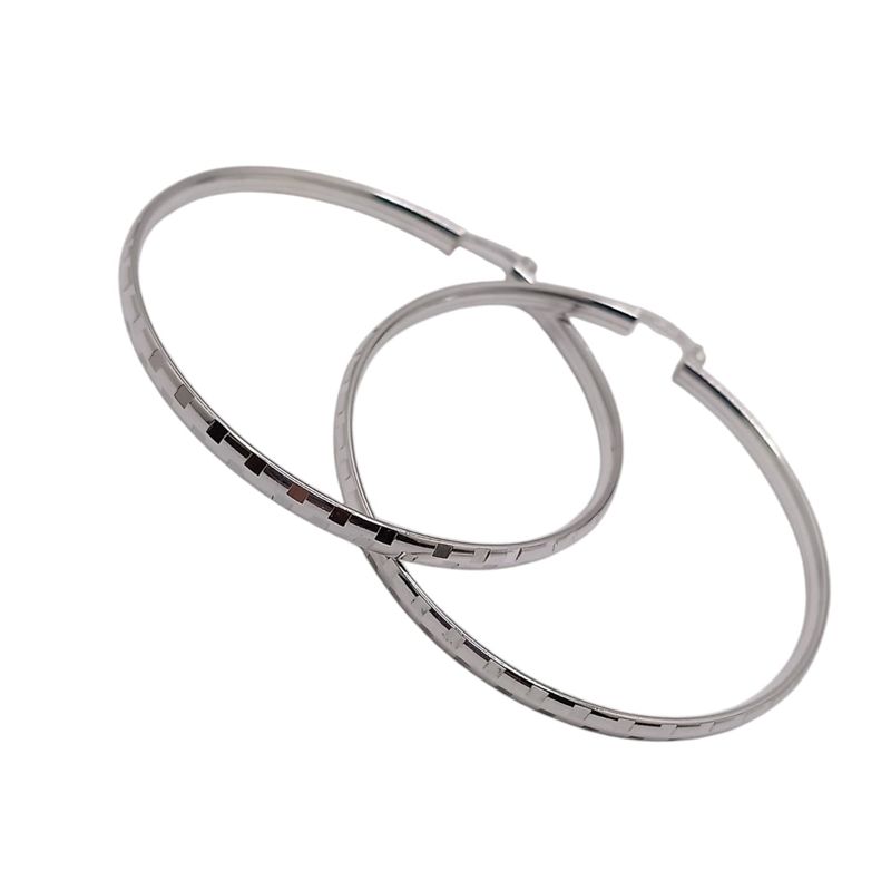 ARRACADA GRECAS 6.5 CM, PLATA .925